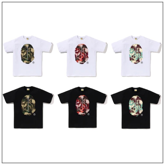 【A BATHING APE】MAP CAMO APE HEAD SHARK TEE /Tシャツ