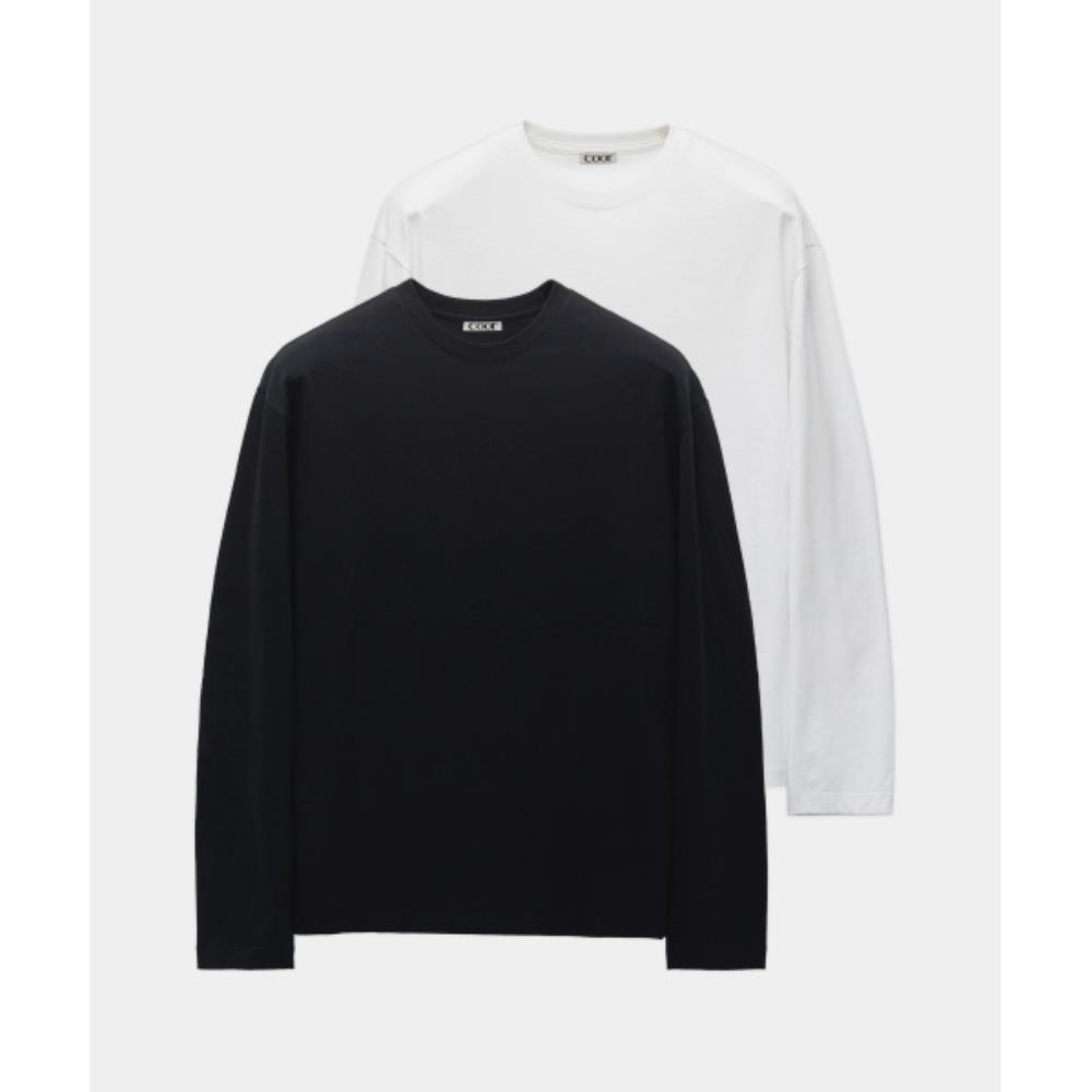 ★COOR★ 2PACK COMPACT COTTON LONG SLEEVE T-SHIRT CMF2TS02V-