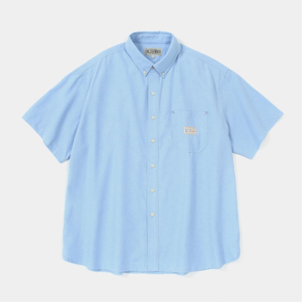 ★★Columbia★★ SLLABEL ONE POCKET OXFORD SS SHIRTS BLUE CI