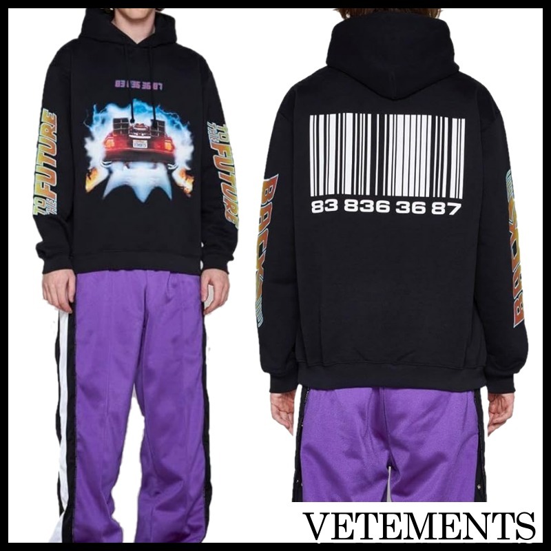 関税送料込◆VETEMENTS ◆激レア BACK TO THE FUTURE フーディー