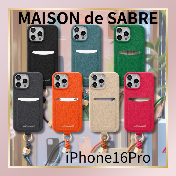 【MAISON de SABRE】iPhone16Proケース チャーム（レディース）