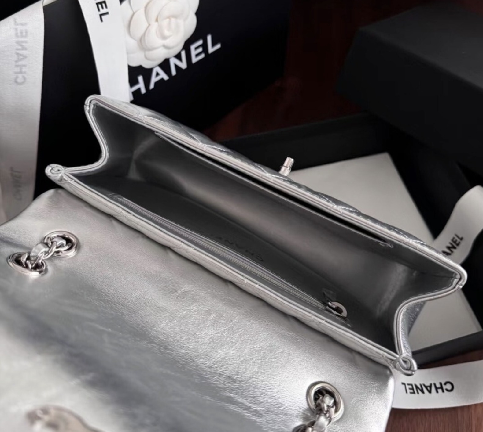25S◇メタリック輝く♪◇CHANEL マトラッセ ショルダーバッグ