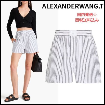 ストライプ Alexander Wang(アレキサンダーワン) ショートパンツ
