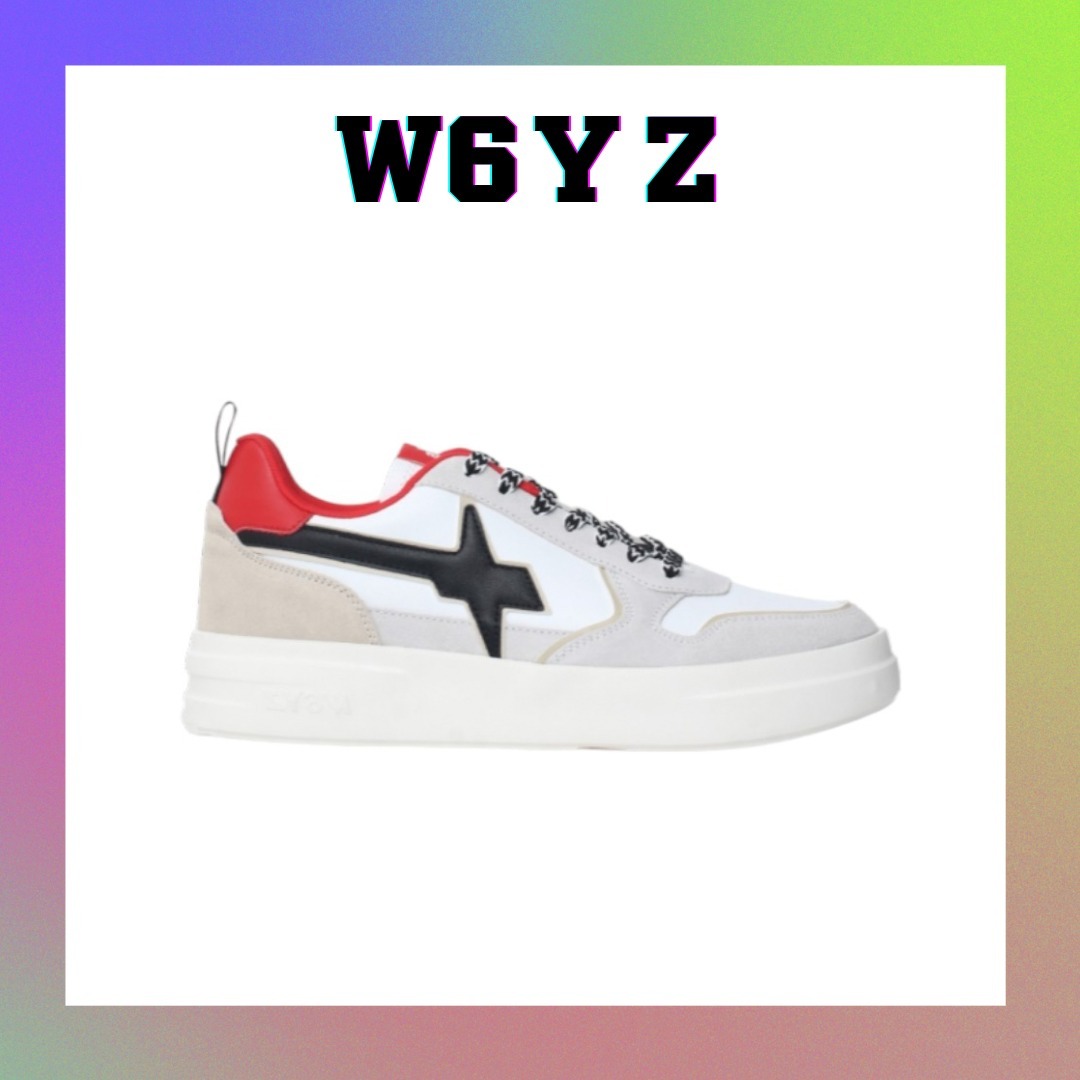 【W6YZ】メンズ スニーカー ボンド ユニ ダブグレーとレッド