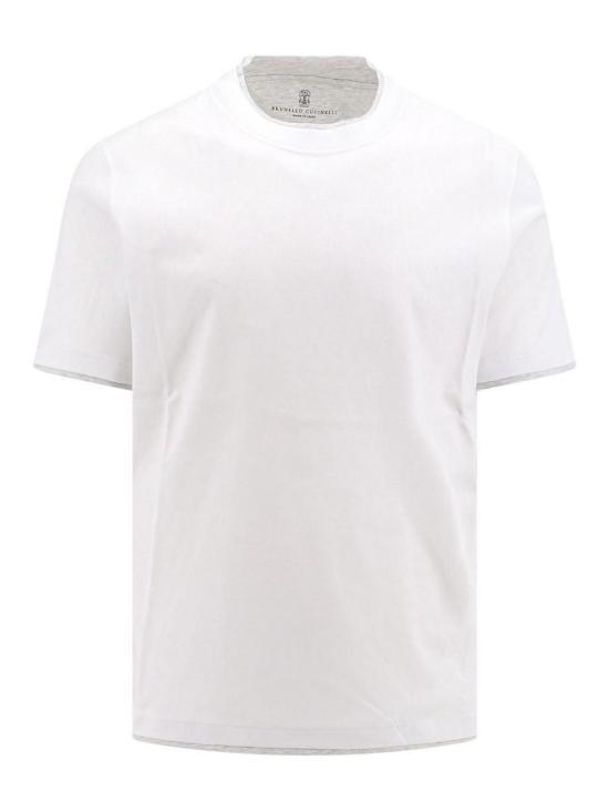 Tシャツ・カットソー BRUNELLO CUCINELLI Men T Shirts M0B137427CW787 White