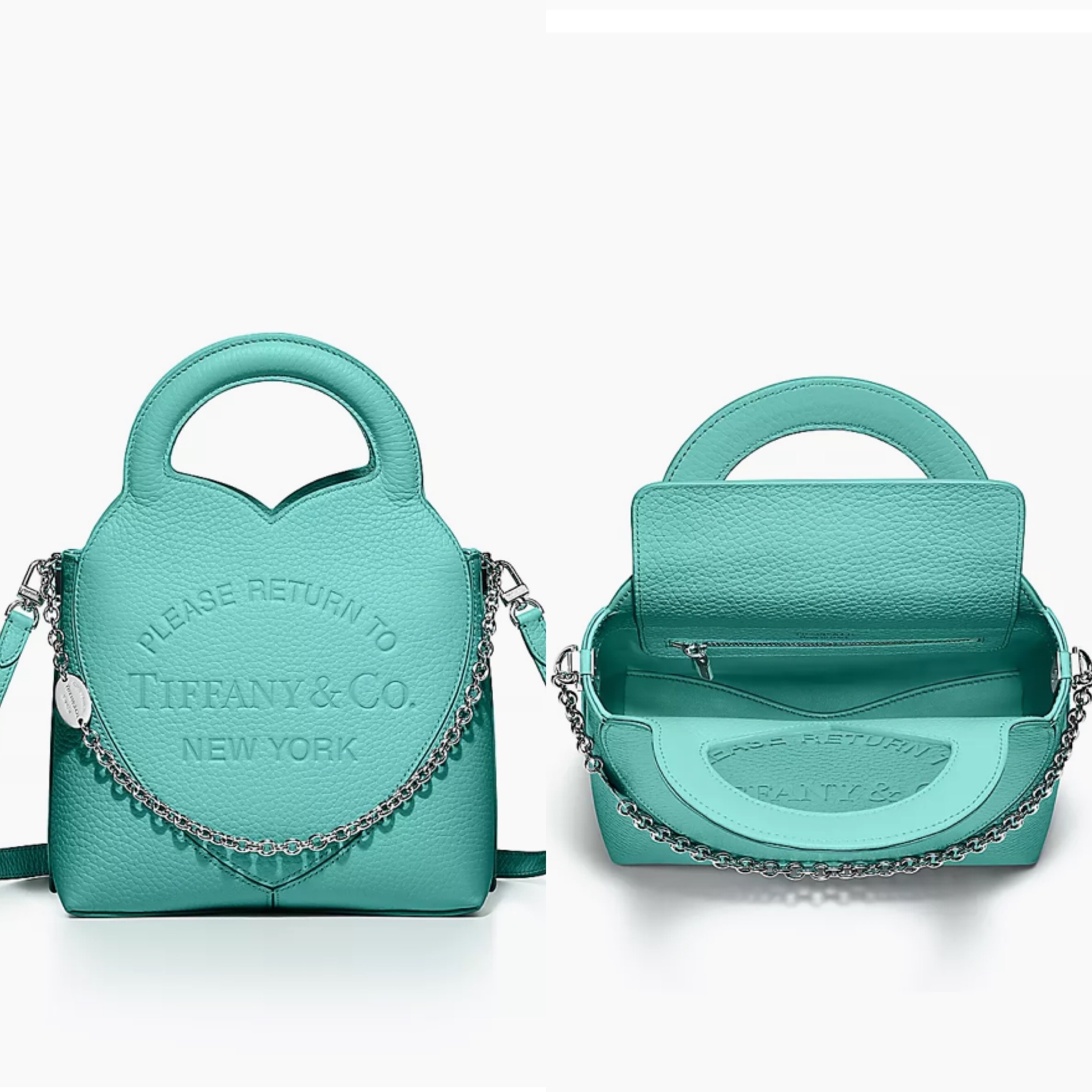 Tiffany & Co.】人気色！ハート型 ミニショルダートートバッグ