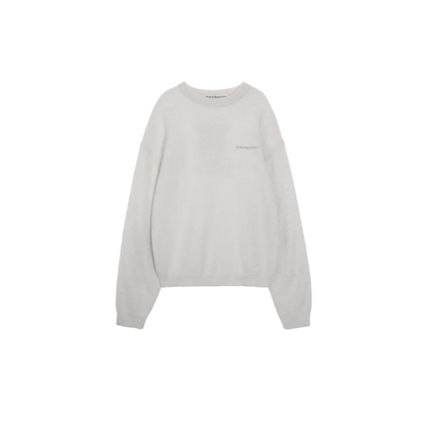アンドソワレ &soiree カレッジロゴモヘアライクニットセーター