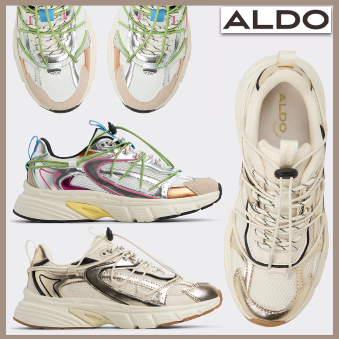 【ALDO】メタリック★マルチカラー★厚底・ジョガー スニーカー