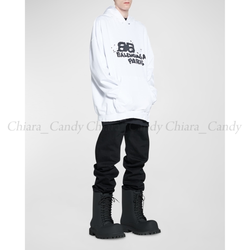 【25SS NEW】BALENCIAGA / HAND-DRAWN BB ICON パーカー / 2色 25SS NEW】BALENCIAGA / HAND-DRAWN BB ICON パーカー / 2色