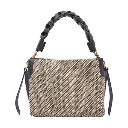 COCCINELLE BOHEME BICOLOR STRAW HANDBAG (COCCINELLE/かご