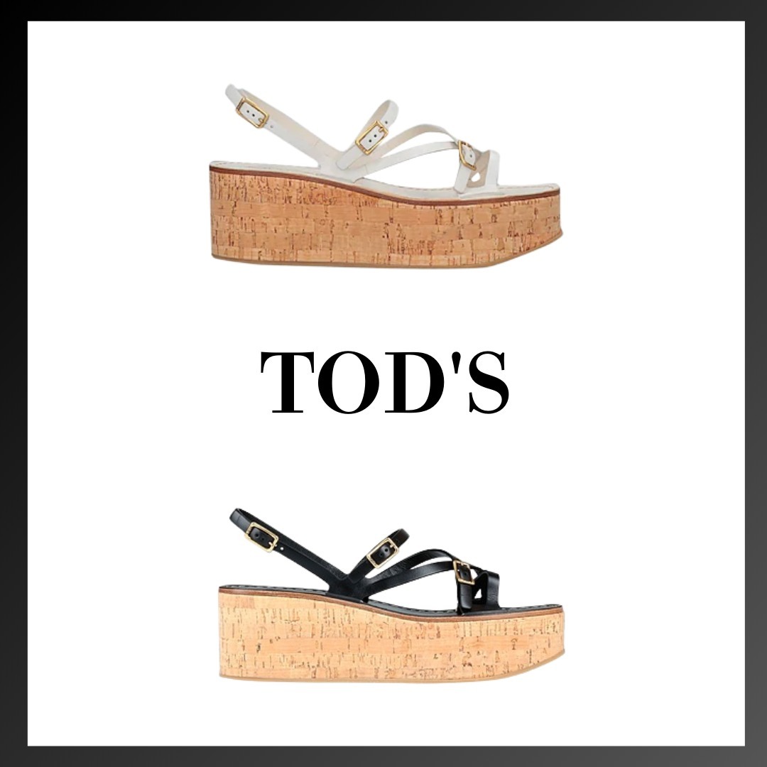 ＊TOD'S ＊レザー バックル付き サンダル