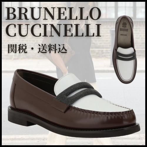 【BRUNELLO CUCINELLI】 Bicolored Loafers ローファー