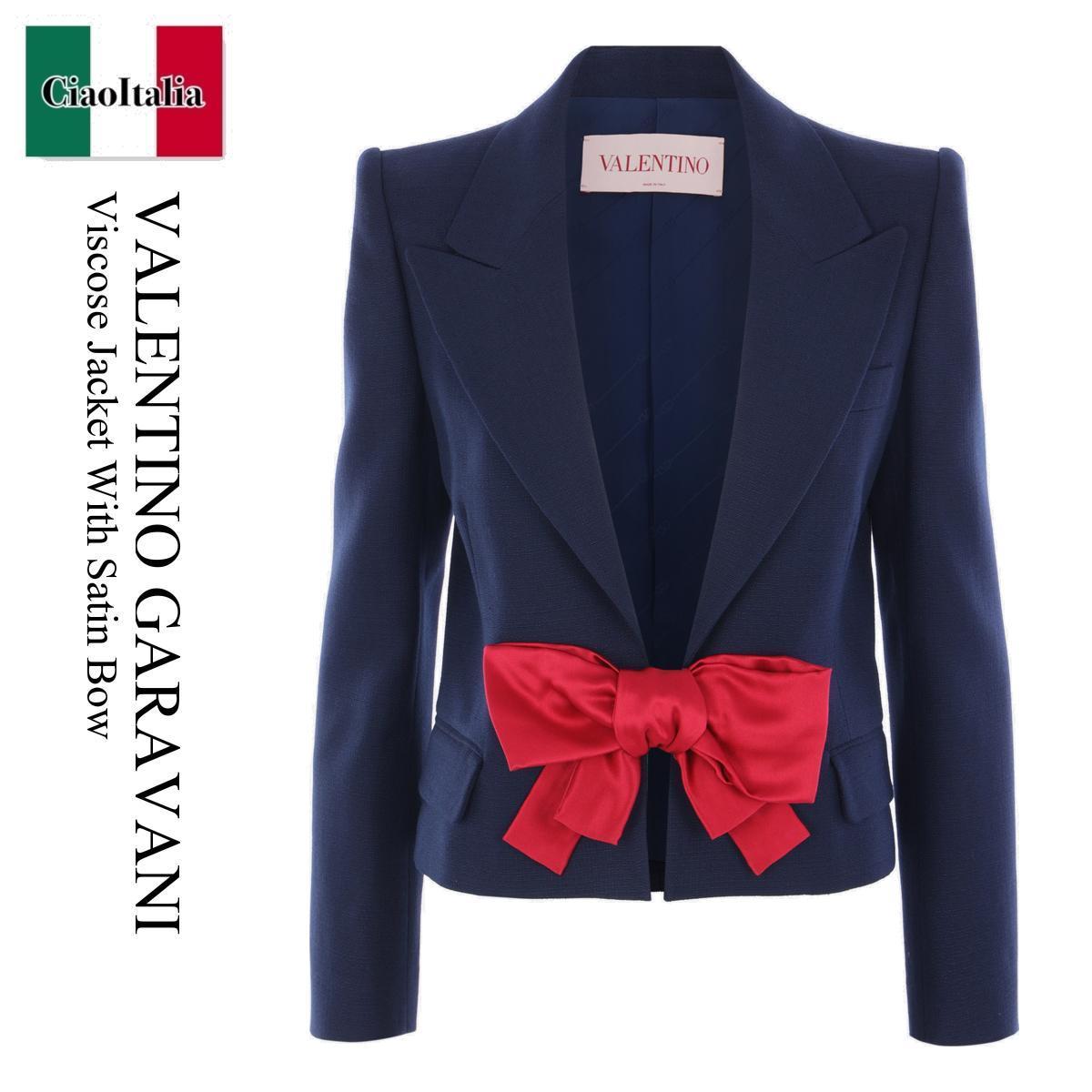 ジャケット Valentino Garavani Viscose Jacket With Satin Bow
