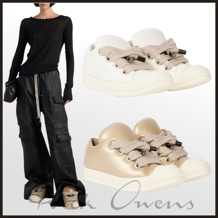 【関税込】Rick Owens ジャンボレース レザー スニーカー 人気