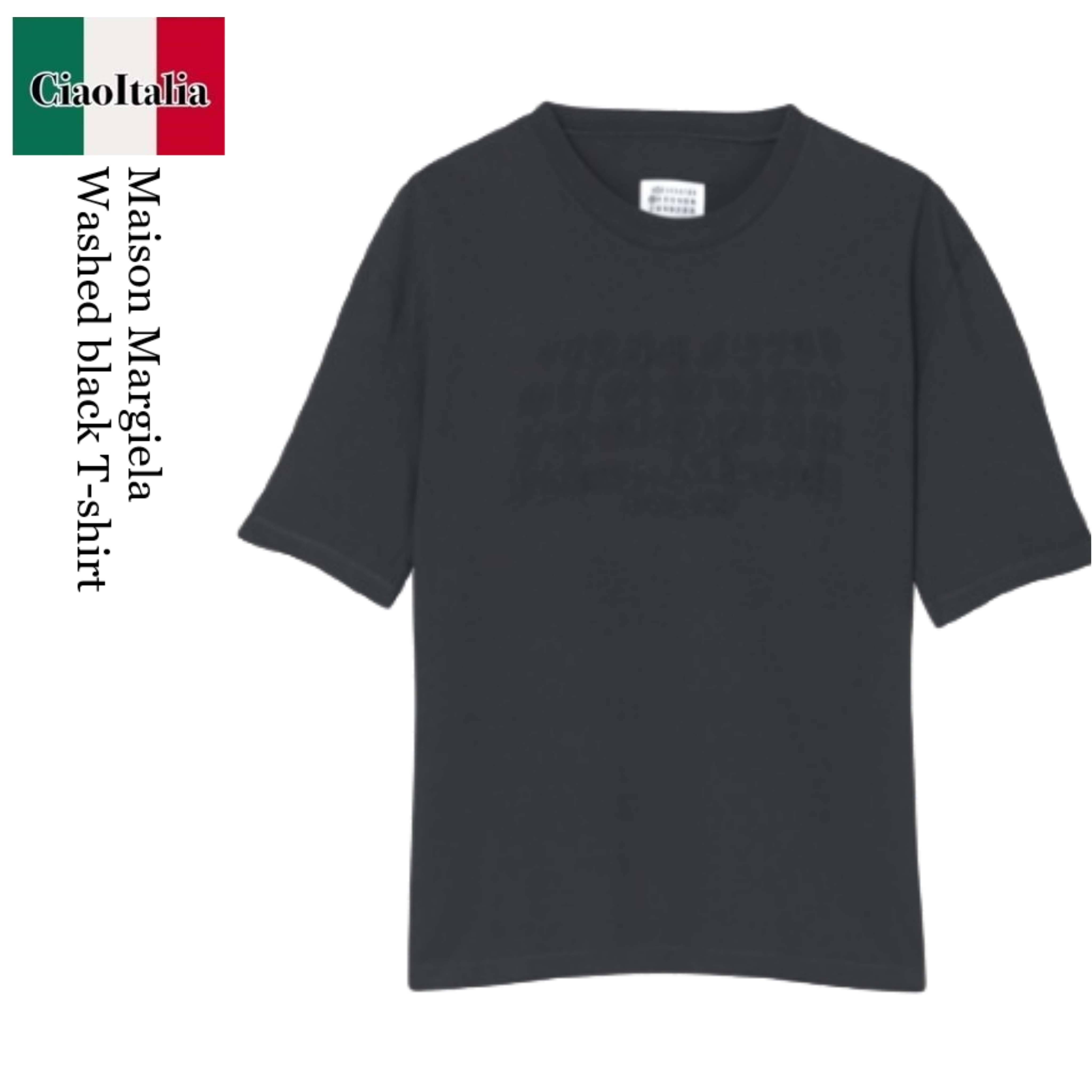 Tシャツ・カットソー Maison Margiela Washed black T-shirt