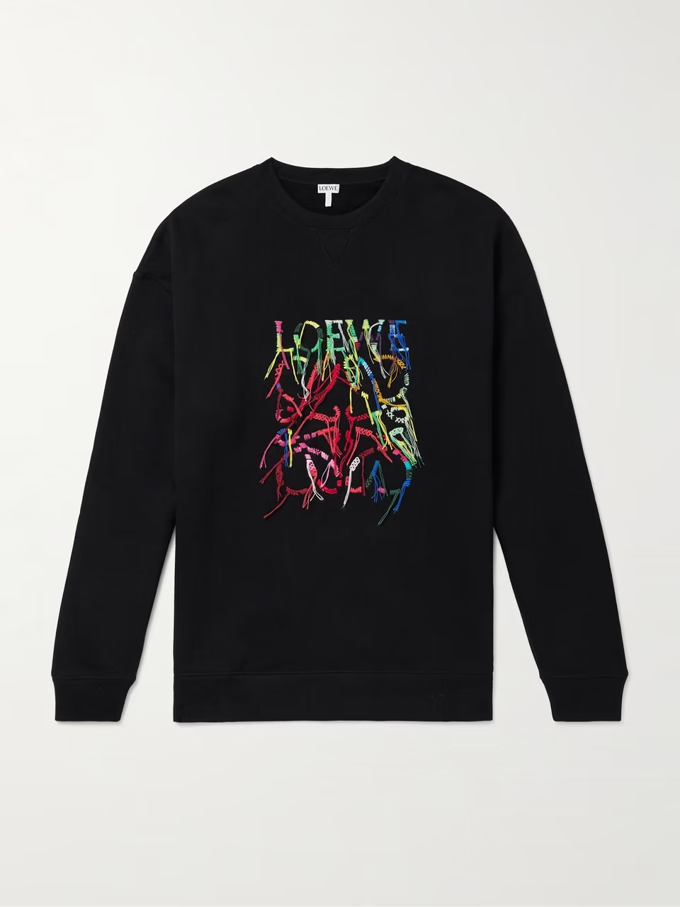 Loewe☆関税込☆ロゴ刺繍コットンジャージースウェットシャツ LOEWE】コットンジャージー スウェットシャツ ロゴ刺繍入り