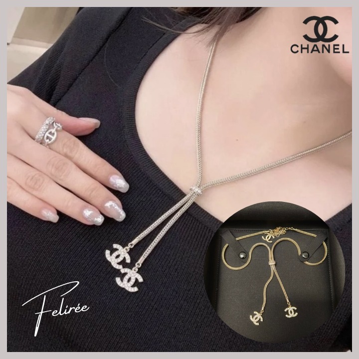 《上品に揺れるCCロゴ☆》CHANEL ネックレス CCロゴ