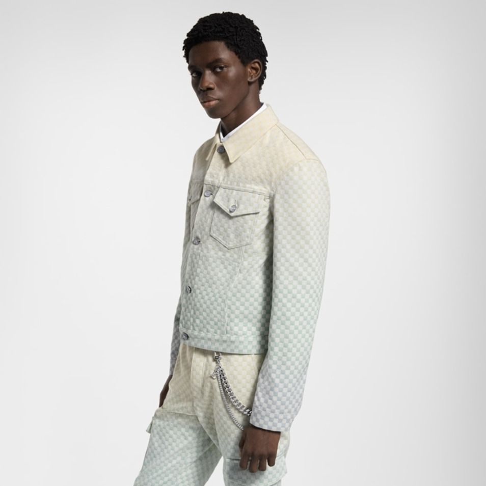 【立体的でモダン】Louis Vuitton デニムジッパージャケット LOUIS VUITTON ルイ・ヴィトン 22AW 1AAGP9 ハイブリッド