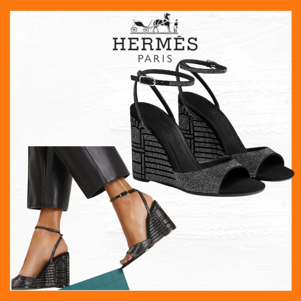 華やかに魅せる HERMES Sandales Jolie 100 サンダル