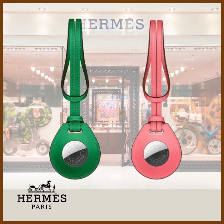 【国内発送☆】Hermes☆ Apple AirTag レザー バッグチャーム