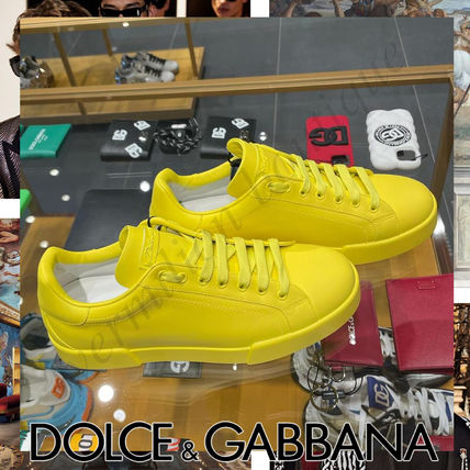 関税込 ドルチェ＆ガッバーナ スニーカー Portofino イエロー イエロー（黄色）系 Dolce & Gabbana(ドルチェ&ガッバーナ