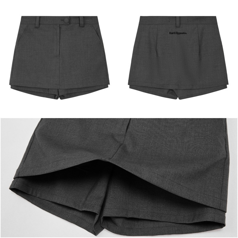 【Rest&Recreation】25HS★(S,M) LOW-RISE BUTTON SKORT Rest&Recreation】25HS☆(S，M) LOW-RISE BUTTON SKORT