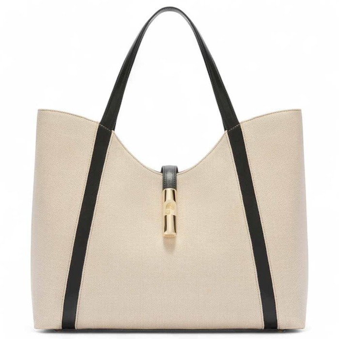 ★関税込【FURLA】GOCCIAトートバッグ XL★NERO＃WB01729