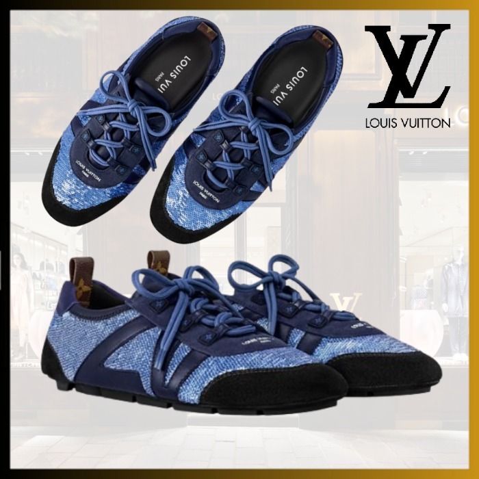 【煌めくスパンコール /ブルー】Louis Vuitton スニーカリーナ