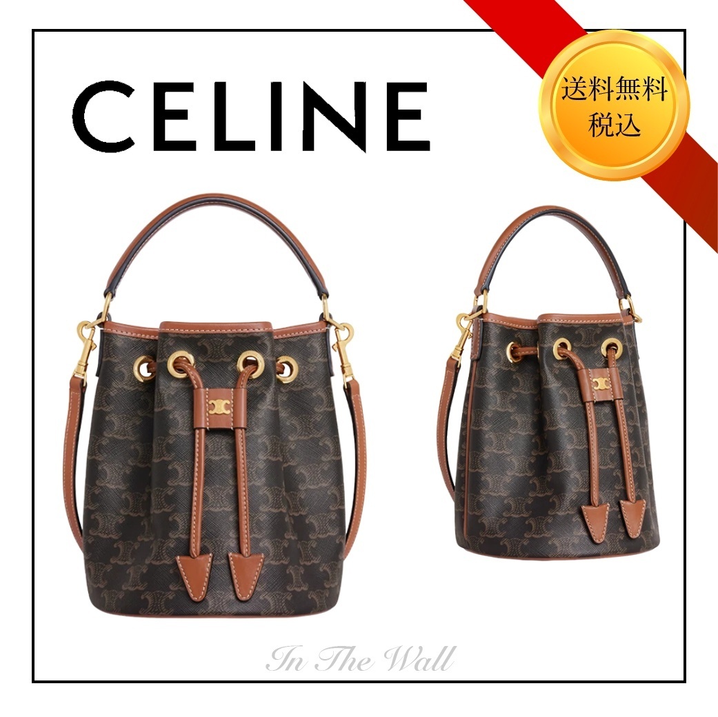 希少品/送料込♪【CELINE】ティーンクララバッグTriomphe Canvas