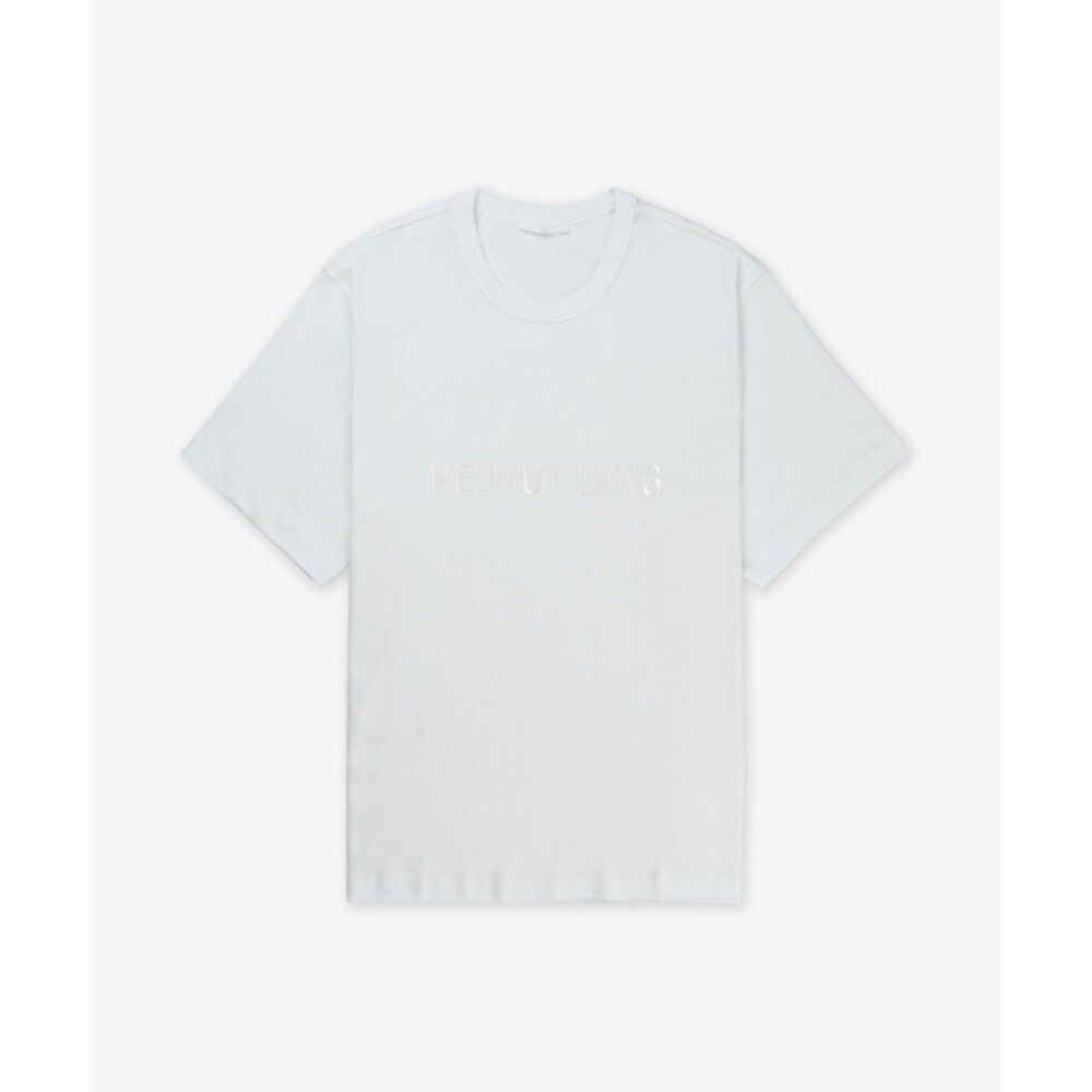 ★HELMUT LANG★ Logo Short Sleeve T-Shirt White O04HM599100