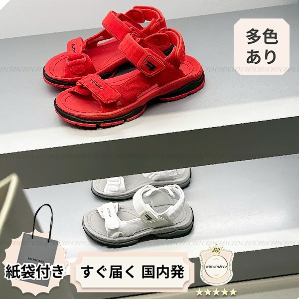 【完売必至】バレンシアガ■スポーティーなストラップサンダル