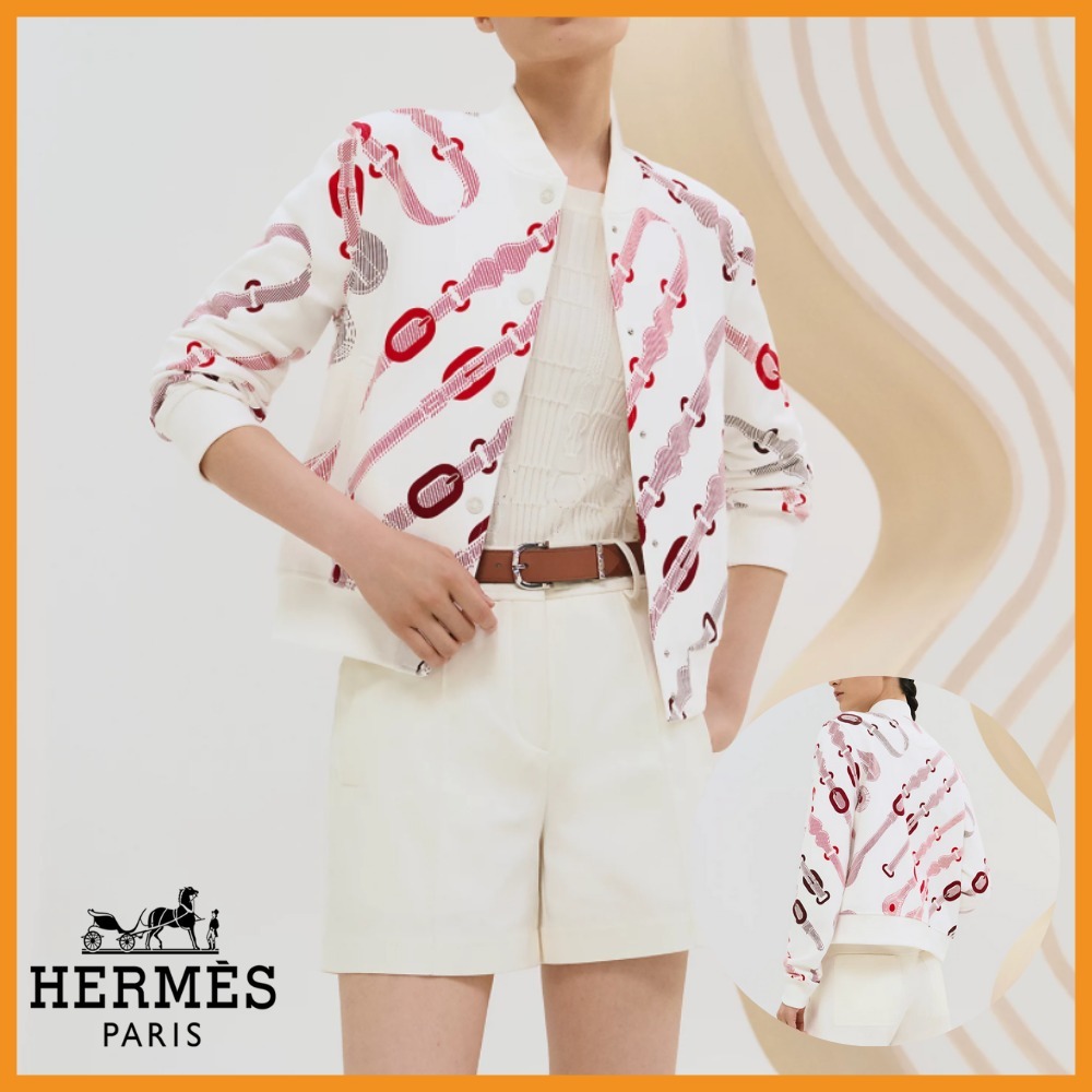 【HERMES】お洒落なデザイン★スポーティー ジャケット