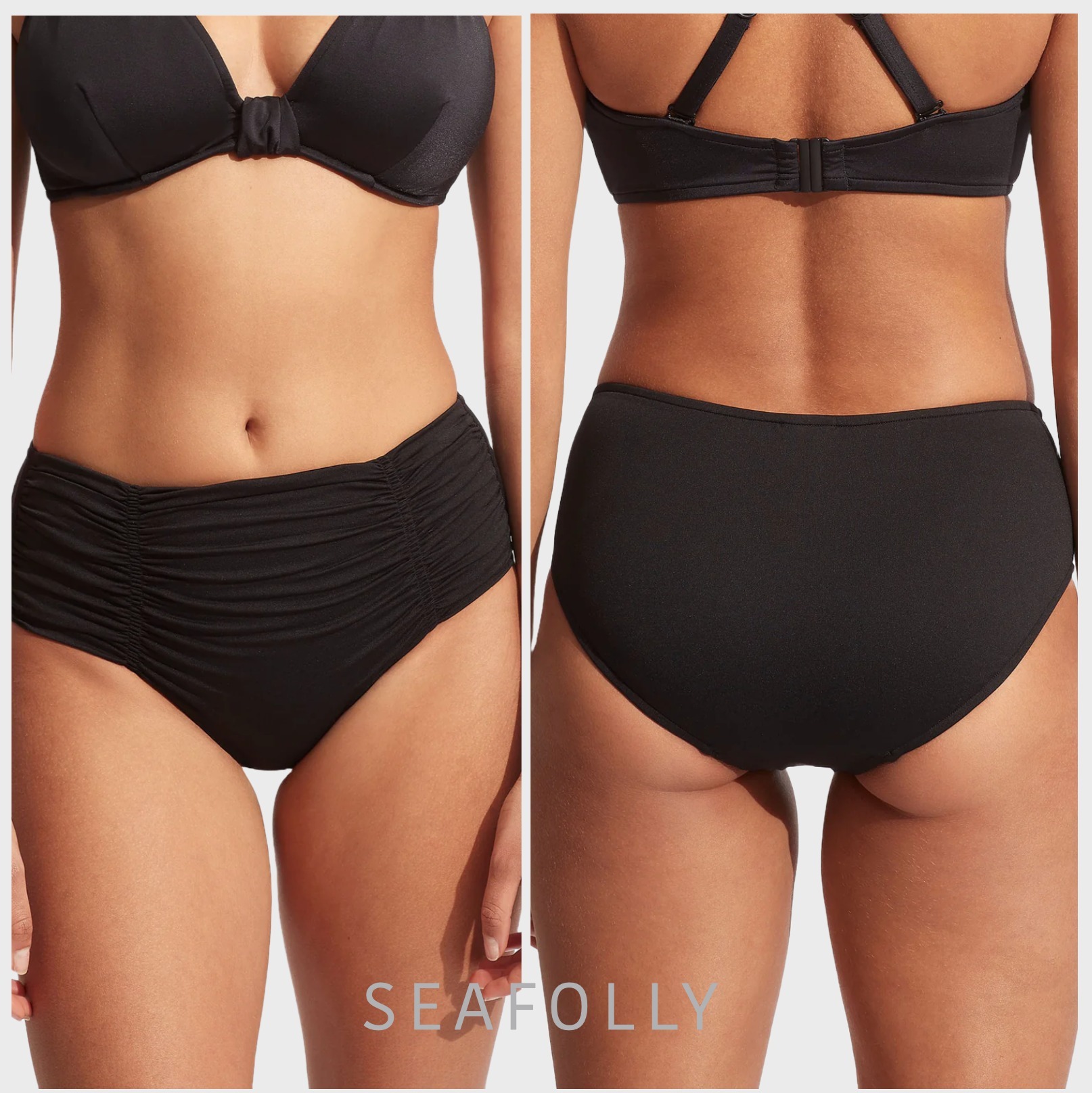 ◆Seafolly◆ Collective Gathered Front Retro ビキニパンツ