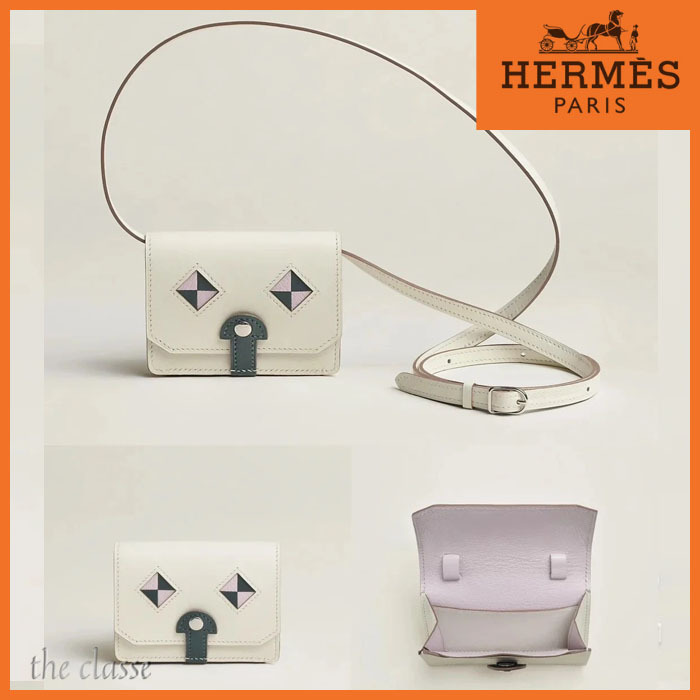 【遊び心のある子犬の表情】 Hermes Chienカードホルダー