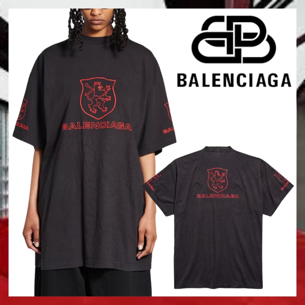 【個性的魅力♪】BALENCIAGA Lion Club Tシャツ オーバーサイズ