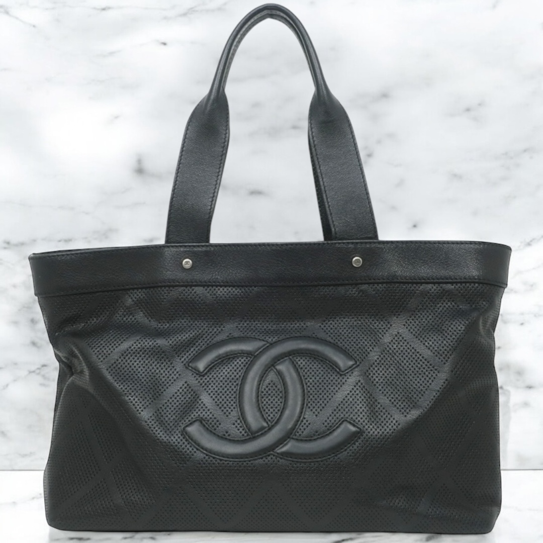 【VINTAGE】CHANEL パンチングトートバッグ