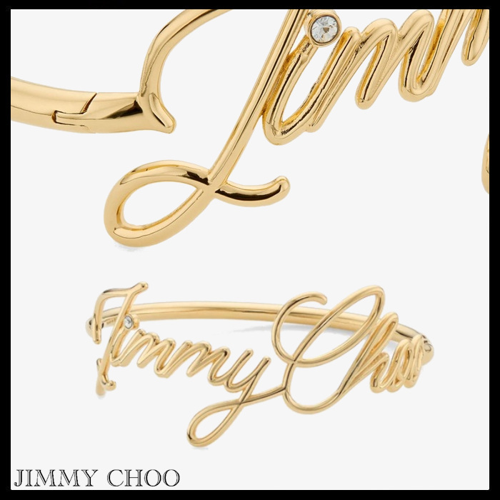 JIMMY CHOO 国内買付 LogoScriptBraceletスクリプトブレスレット