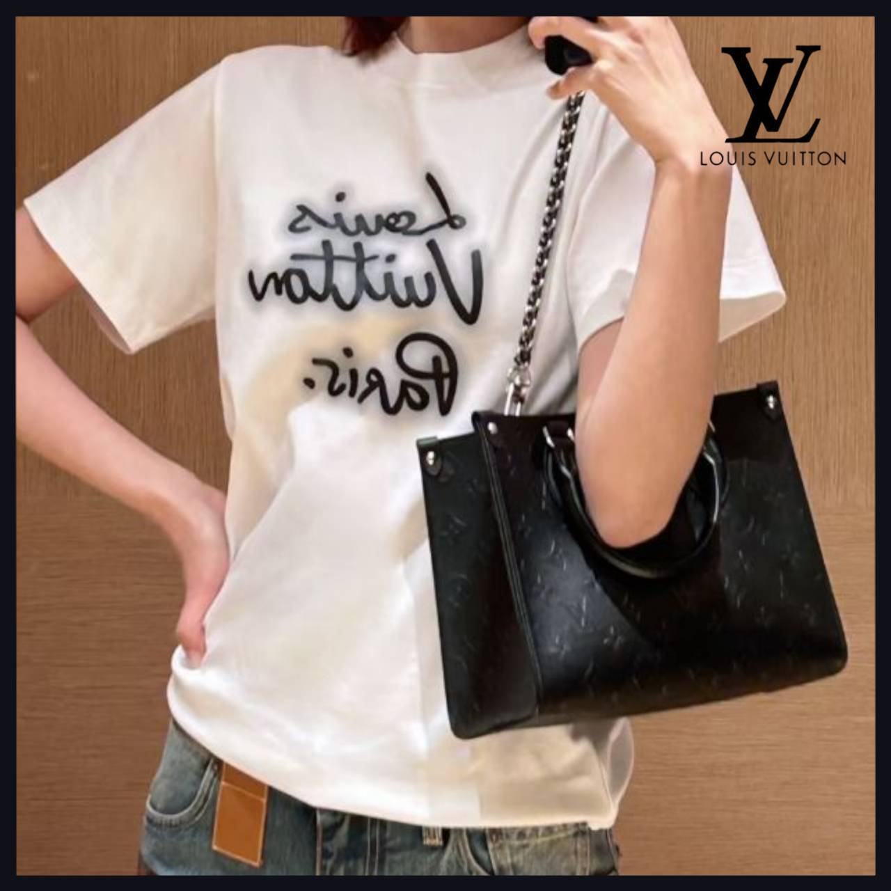 国内発送【クールなシルバーチェーン】Louis Vuitton OnTheGo PM