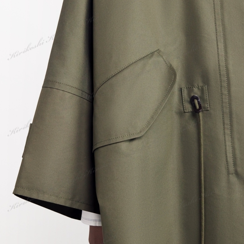 ◆Weekend Max Mara 最新作◆撥水 レインジャケット/Kaki◆ Reversible water-repellent canvas jacket, kaki | Weekend Max