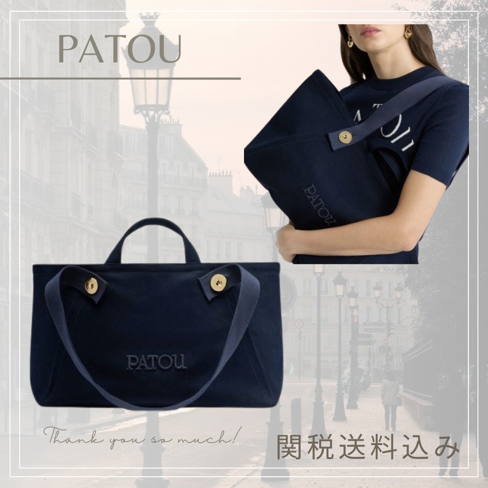 【PATOU】パトゥ バッグ キャンバストラペーズ トートラージ