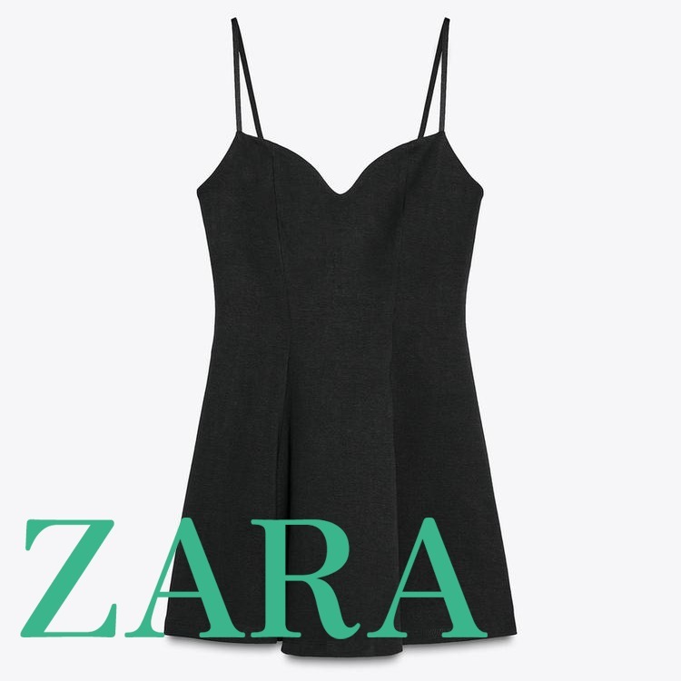 【ZARA】スウィートハートネック ワンピース 3641/336/800