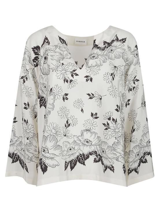 Tシャツ・カットソー PAROSH Women Tunic Tops D313059STEVEN WHITE
