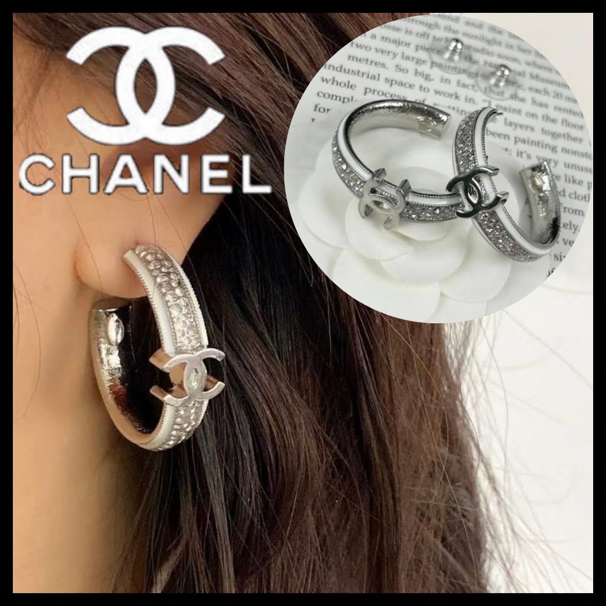 【シンプルでゴージャス♡】CHANEL ピアス