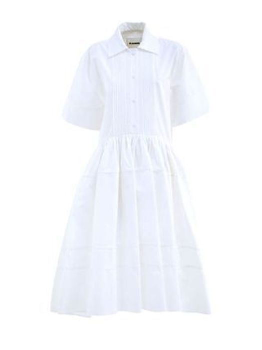 【関税送料無料】Jil Sander Pleats Cotton シャツ ドレス