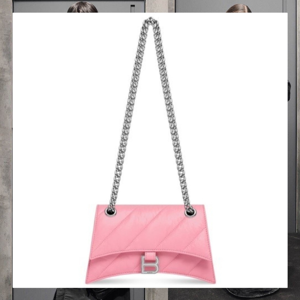 華やか バレンシアガ ショルダーバッグ CRUSH XS チェーン Bロゴ