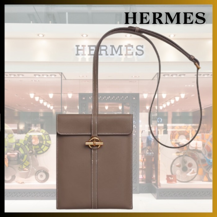 【Etoupe × ゴールド金具】HERMES グレナン ショルダーバッグ