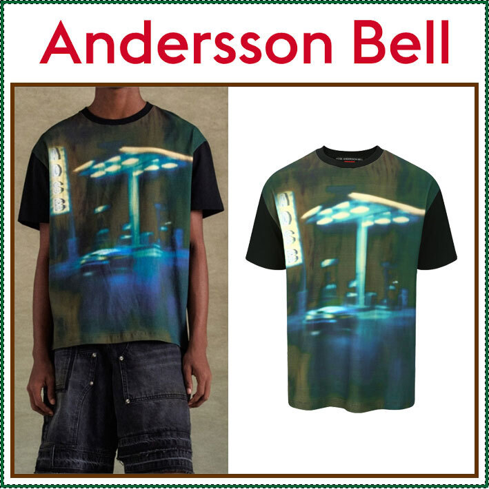 【ANDERSSON BELL】 gas station logo t-shirt /追跡付