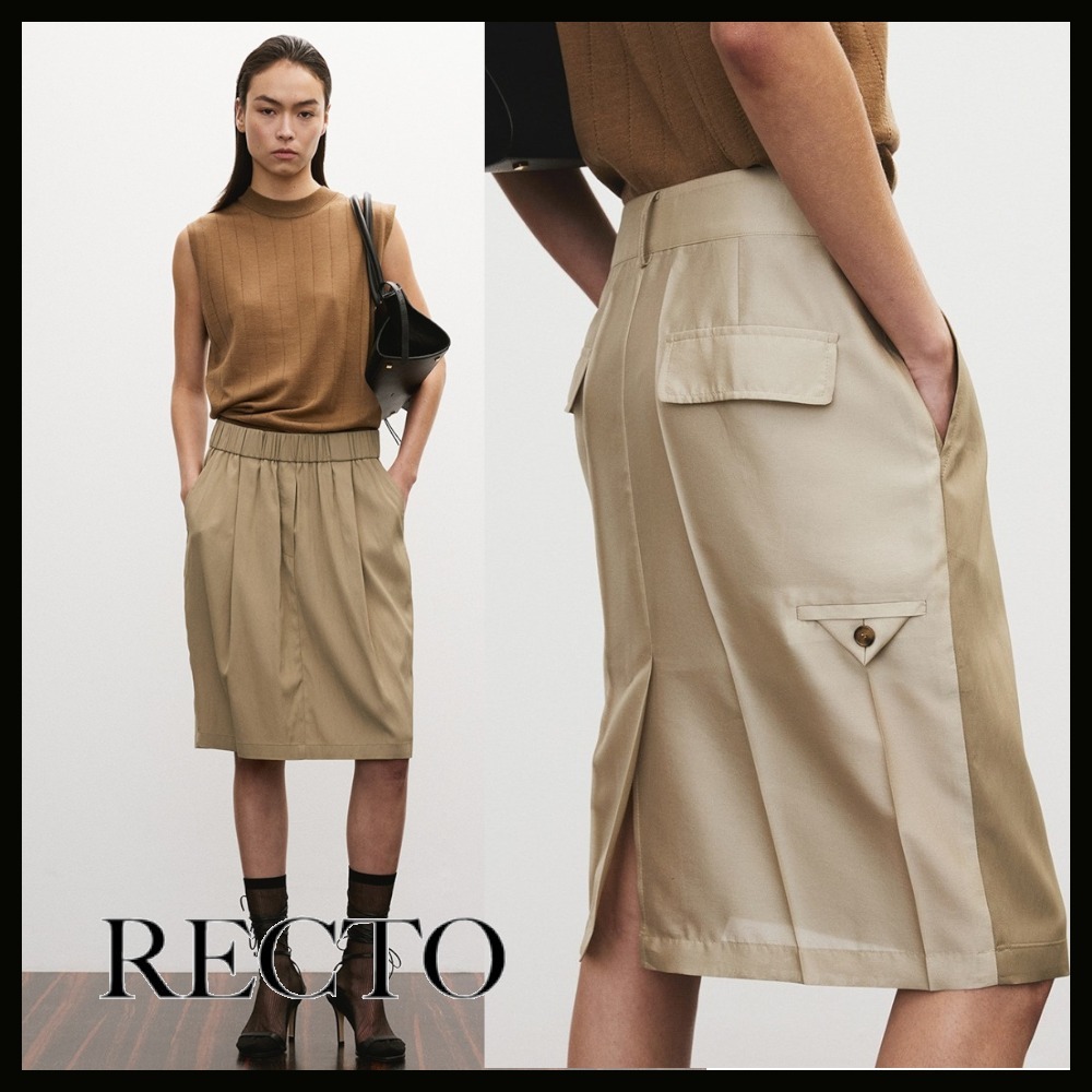【25SS】RECTO SHEER BACK BANDING SKIRT