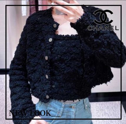 ブラック（黒）系 S CHANEL(シャネル) カーディガン(レディース