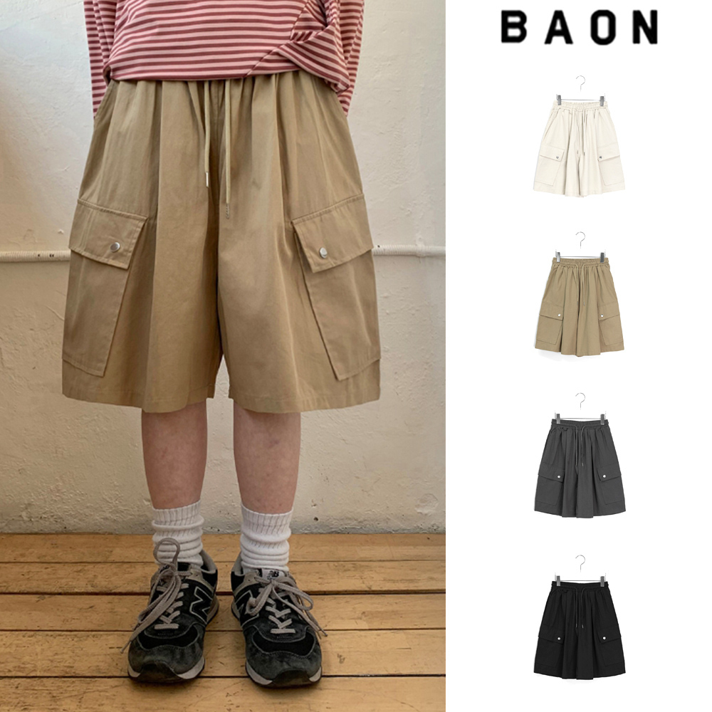【BAON】Tumyu Banding Bermuda Cargo Pants